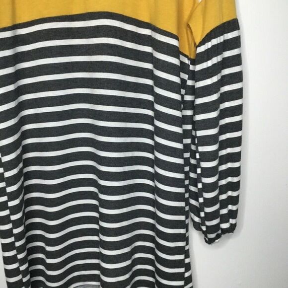 Moa Moa Women's Black/white Striped Long Sleeve Sweatshirt Size M - Picture 9 of 12